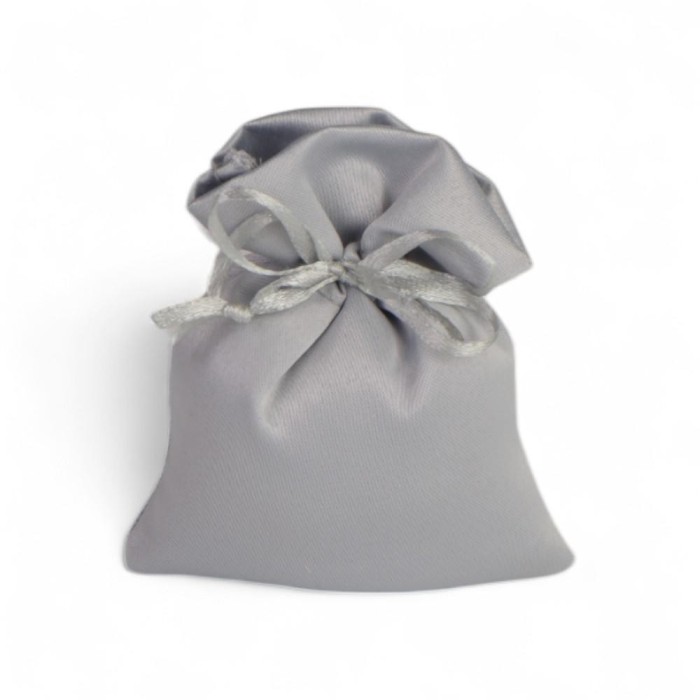 SACCHETTO RASO GRIGIO RETT PICCOLO 8X10